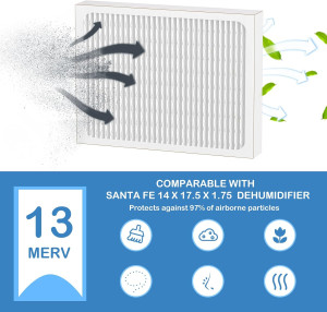 14 x 17.5 x1.75 MERV 13 Replacement Dehumidifier F...
