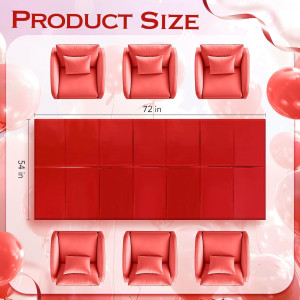 2pcs Red Foil Tablecloth 54*72 Inch Plastic Christ...