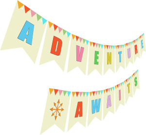Adventure Awaits Banner, Retirement Baby Shower We...