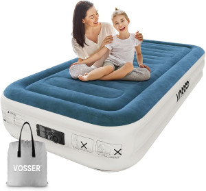 Twin Air Mattress with Built-in Pump,Fast & Easy I...