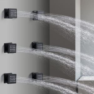 HOMEDEC Brass Square Shower Body Spray Jets Head (...