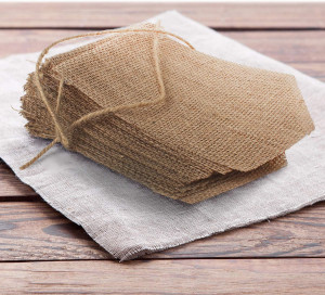 15pcs Hand-Painted DIY Burlap Banners - for Kid Ad...