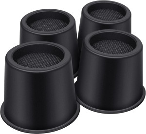 Bed Risers 4 Inch Heavy Duty, Round Furniture Rise...