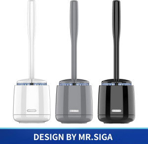 MR.SIGA Toilet Bowl Brush and Holder, Premium Qual...