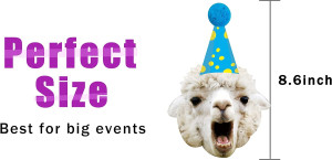 Llama Birthday Garland, Funny Alpaca Face Portrait...