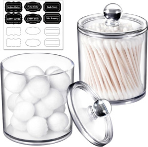 SheeChung 2 Pack of 12 Oz. Qtip Dispenser Apotheca...