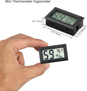 4-Pack Mini Digital Temperature Humidity Meters Ga...