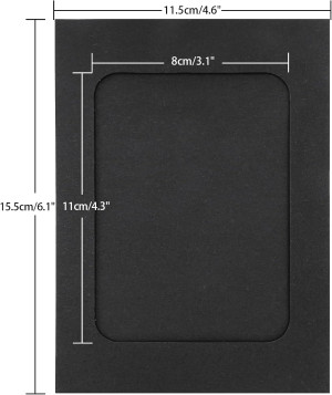 Anwyll Paper Picture Frames 4x6,30 Pcs Black Paper...