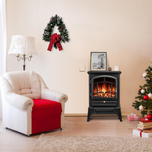 R.W.FLAME Electric Fireplace Stove Heater with The...