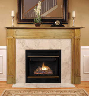 Pearl Mantels 110-56 Williamsburg Fireplace Mantel...
