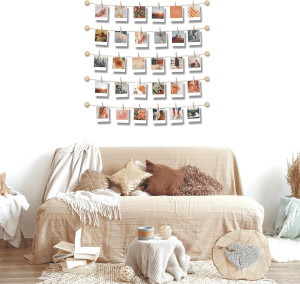 Hanging Photo Display Room Wall Decor - Sculptural...