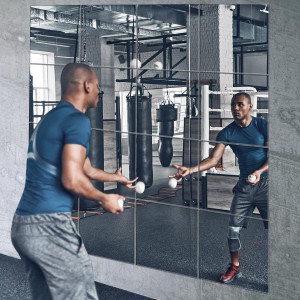 EVENLIVE® Gym Mirrors for Home Gym Wall Large, 16P...