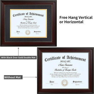 8.5 x 11 Diploma Frame Classic Mahogany Display 8....