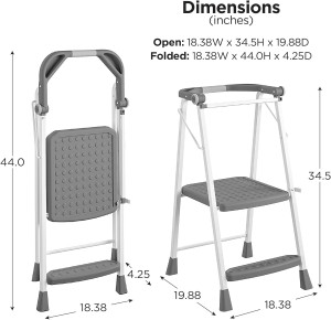 COSCO 2-Step Kitchen Stepper™ Adult Folding Step S...