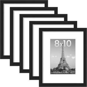 upsimples 8x10 Picture Frame Set of 5, Display Pic...