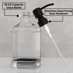 GLADPURE 2 Pack Soap Dispenser, 18 Oz Antique Desi...