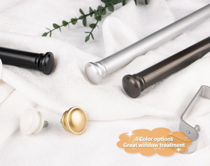 TONIAL Curtain Rod 32 to 58 Inch(2.6-4.8ft), Teles...
