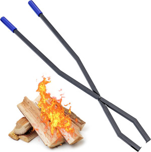 40'' Fire Log Tongs Curved Arc Firewood Grabbe Too...