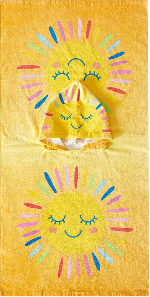 Beach House Sun Hooded Beach and Bath Towel Poncho...