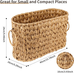 Bathroom Toilet Paper Roll Storage Basket, Bathroo...