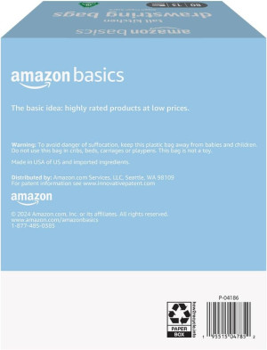Amazon Basics - Tall Kitchen Trash Bags, 13 Gallon...