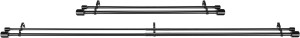 Amazon Basics 1" Double Curtain Rod With Cap Finia...