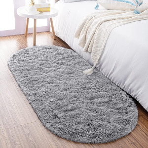 Noahas Ultra Soft Fluffy Bedroom Rugs,Shaggy Grey...