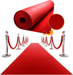 Red Carpet Runner for Party - Triple Thickness, No...