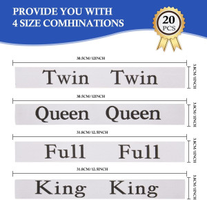 20 Pieces Bed Sheet Organizer Bands Bed Sheet Keep...