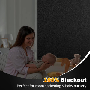 rabbitgoo Blackout Window Film, Sun Blocking Priva...