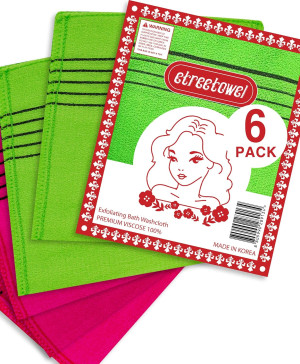 Anti-Shrink Korean Asian Exfoliating Bath Washclot...