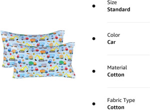 Car Trucks Vehicle 2 Pcs Cartoon Kids Pillowcases...
