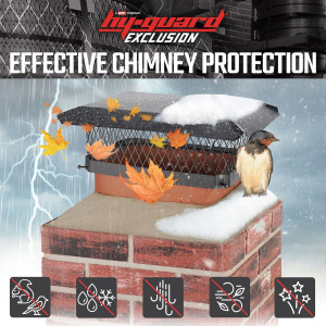 Galvanized Steel Chimney Cover - HY-C Black Chimne...