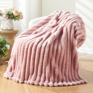 NEWCOSPLAY Super Soft Throw Blanket Pink Premium S...
