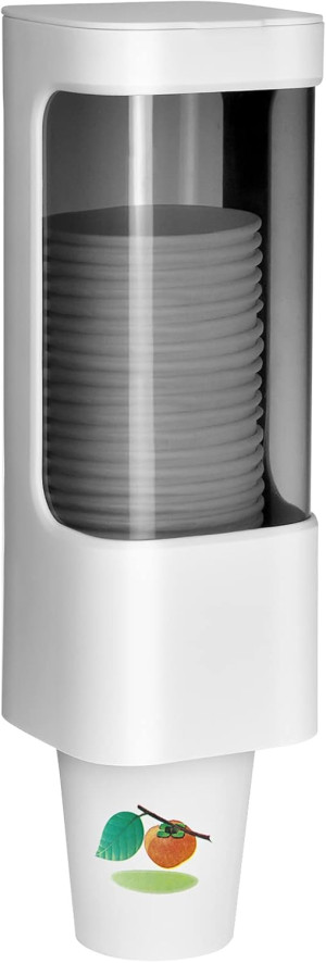 Cup Dispenser Wall Mounted Bathroom Cup Holder, 3o...