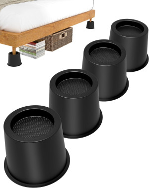 4 Inches Bed Riser, Heavy Duty Bed Elevator 1500 L...