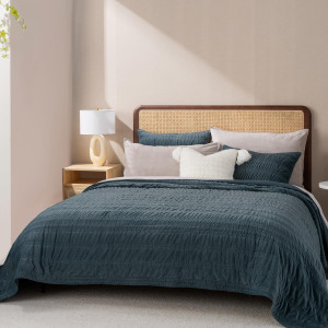 Velvet Quilt King Size, Luxury Velvet Bedding Set,...