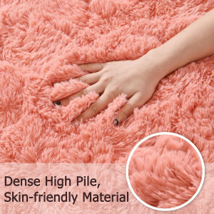 Large Fluffy Rug for Bedroom, 5x8 ft Shaggy Area R...