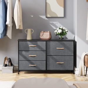 Nicehill Dresser for Bedroom with 5 Drawers, Stora...