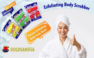 8 pcs Asian Exfoliating Bath Washcloth - Red & Gre...