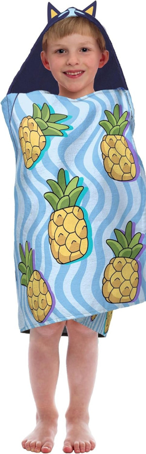Jay Franco Bluey Hooded Bath Towel - Measures 22 x...