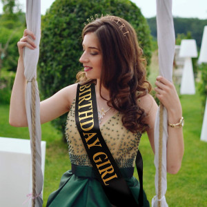 Zonon Birthday Headbands Birthday Satin Sash and T...