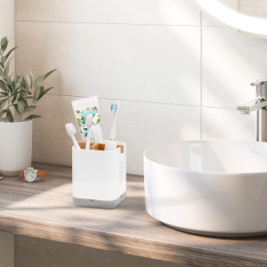 Boperzi Toothbrush and Toothpaste Holder with Bamb...