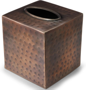 Monarch Abode 19627 Hand Hammered Tissue Box Squar...