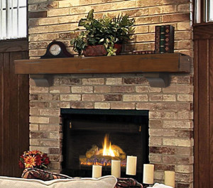 Pearl Mantels 412-60-70 Shenandoah Pine 60-Inch Fi...