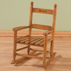 Miles Kimball Personalized Child's Natural Rocker...
