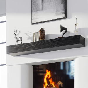 Fireplace Mantel Shelf 60", Rustic Wood Mantles fo...