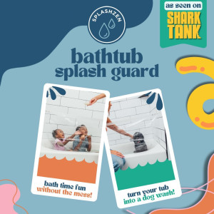 SplashZen® Bathtub Splash Guard | As Seen on Shark...