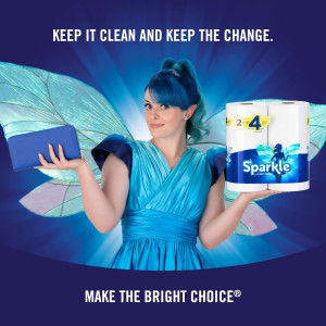 Sparkle Pick-A-Size Paper Towels, 6 Double Rolls =...