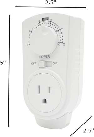 Amaze Plug in Thermostat - Compatible for all Heat...